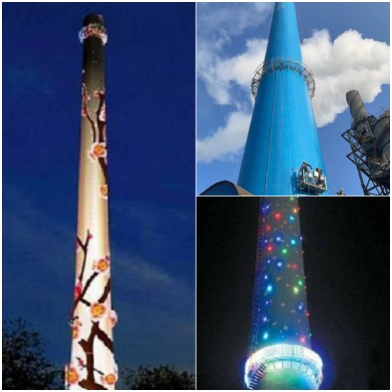 煙囪美化公司美化環(huán)境、提升城市形象貢獻(xiàn)力量！